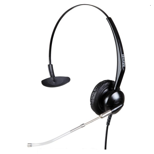 Auriculares telef�nicos con RJ9 tubo de voz MRD-509